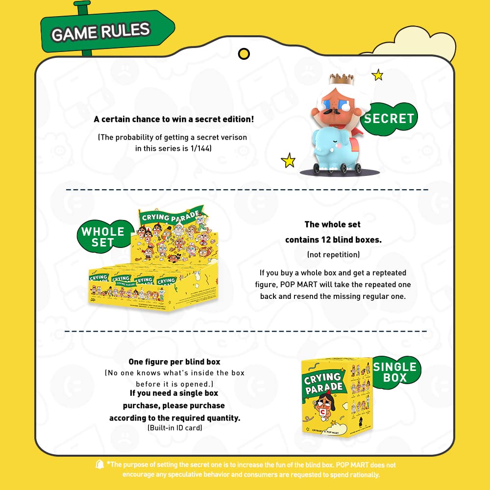 Amazon.co.jp: pop mart Crybaby Crying Paradeシリーズ 12個 限定